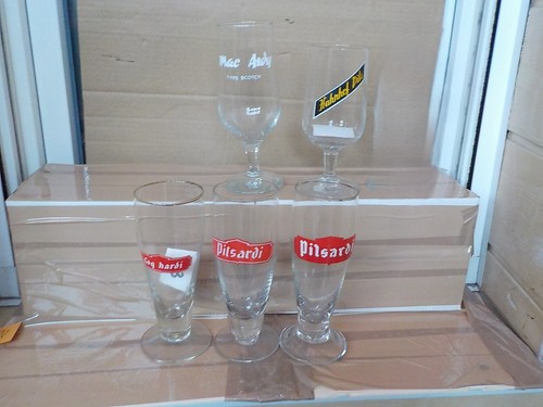 Verre ancien biere - ,