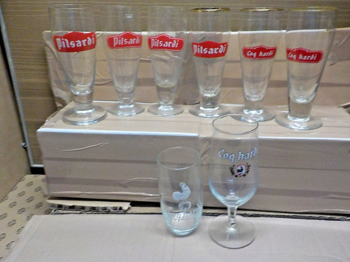 Verre ancien biere - 8,