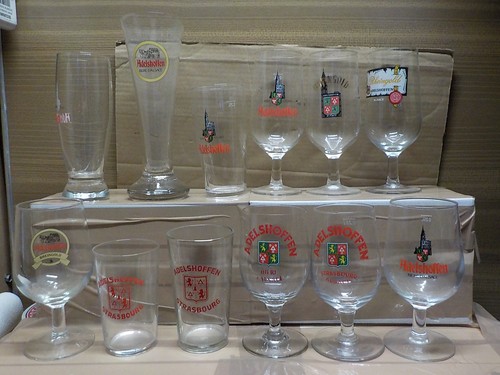 Verre ancien biere - 12,